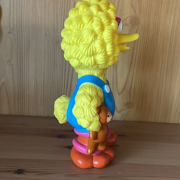 VINTAGE 80’s Jim Henson Sesame Street Big Bird Coin Bank by illco - Picture 9 of 17